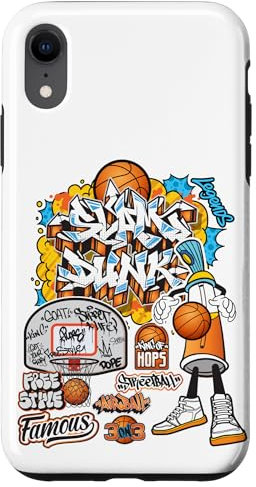 Hülle für iPhone XR Coole Basketball-Graffiti-Stil Illustration Grafikdesigns