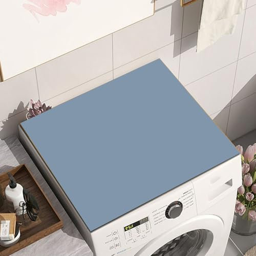 Odot Waschmaschinenauflage rutschfest, Waschmaschine Abdeckung Universal Saugfähig Schnelltrocknend Waschmaschinen Auflage Waschmaschinenabdeckung (60x60cm,Blau)