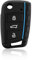 HooRLZ Protection Coque Clé VW, pour VW Golf 7 MK7 GTI Skoda Seat Leon Octavia Polo Seat Ibiza Tiguan Tarraco Coque De Clé De Voiture en Silicone VW Polo, Porte Boitier Clef VW Golf - 3 Bouton