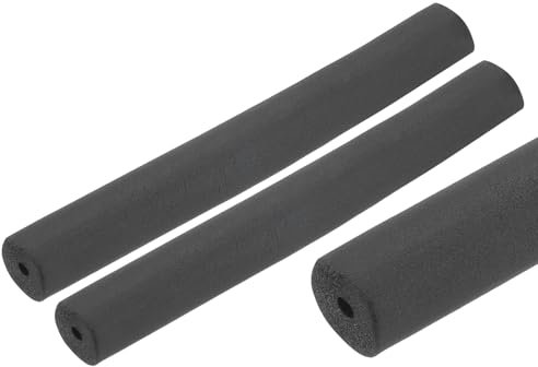 QUARKZMAN 2 x 0.25m Rohrisolierung Schaumstoff, Durchmesser 6mm Isolierstärke 13mm Heizungsrohr Verkleidung für Fitnessgeräte, Rohre, Handhaben (Schwarz)