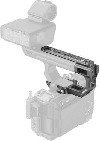 SMALLRIG Montageplatten-Verlängerungssatz für Sony FX3/FX30 XLR-Griff mit Blitzschuh, HawkLock-Schnellverschlussstruktur, mit integrierten 1/4-20-Gewindelöchern - 4830