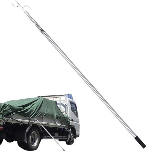 Lastentransporthaken, Lastentransporter für LKW, Teleskopstange für schweres LKW, 1,5 m, ausziehbares Werkzeug
