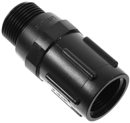 BESPORTBLE 25 Druckregelventil Schlauchgewinde-Druckminderer W-LAN Gießkanne wasserdruckregler tröpfchenbewässerung Low-Flow-Ventil für Tropfbewässerung Schlauch Druckminderer Abs Black