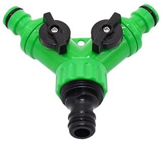 1pc Rubinetto da giardino Rubinetto a 2 vie 5/8 Connettore rapido 3/4 Femmina Splitter for valvola di irrigazione dell'acqua Irrigazione