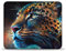 LLONGKT Tappetino per mouse Leopardo colorato per gaming sensori di gioco basso attrito superficiale antiscivolo, accessori per Mac e PC gaming (25 x 30 cm)