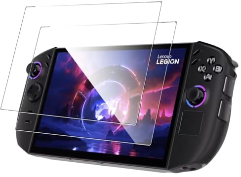 Locofun 2 Stück Schutzfolie für Legion Go Gen 2 2025 für Panzerglas, 9H Härte Panzer Schutz Glas Folie Screen Protector, HD Displayschutz Folie, Anti-Kratzer Schutzglas