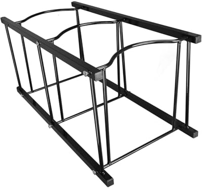 Cryfokt Black Sturdy 3 Tier Water Bottle Stand for Home Office, Metal Water Dispenser Rack for Cooler Jug Storage