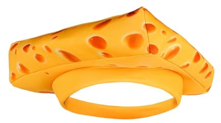 APLVFFZH Unisex Käsehut, Käse-Kostümhut, Käsekuchen Hut, Weicher Spaßhut, Lustige Kopfbedeckung für Essen-Themenpartys, Foto-Requisiten, Karneval, Cosplay, Make-up-Party, Bühnenauftritte, Kinder