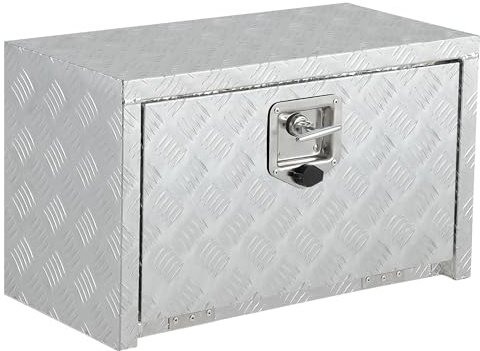 Aptliton Heavy Duty Aluminum Underbody Tool Box, Waterproof Truck Storage Chest for Pickup Bed, RV Trailer & Utility Vehicle, Diamond Plate Metal Toolbox with Lock & Sealing Strip(12 * 14 * 36)