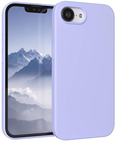 EAZY CASE Premium Silikon Hülle für iPhone 17e - Handyhülle, Stoßfest, Schutzhülle Kameraschutz, Kratzfester weicher Mikrofaser-Innenfutter, Slim Liquid Silikon Cover Case Bumper - Lavendel Lila Lila