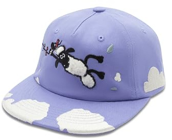koaa Shaun das Schaf Drachensteigen Flat Cap, Lila, – 100% Baumwolle, Snapback-Verschluss, für Kinder von 3–8 Jahren, Basecap Kinder, Coole Cap für Jungen & mädchen