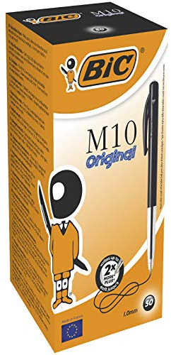BIC M10 Original Ballpoint Pens Black 50 Box