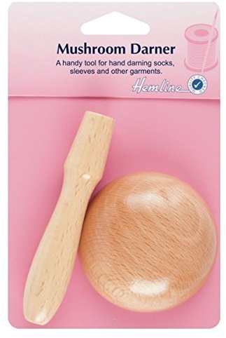 Hemline H231 | Traditional Plastic Mushroom Darner | For Darning Socks