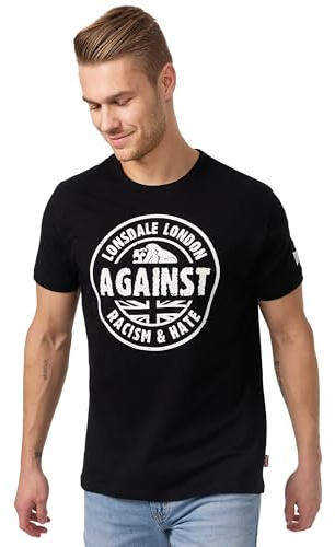 Lonsdale Men's Against Racism Regular Fit T-Shirt