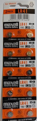 Otech Pack de 10 Piles LR41 pour Energizer 192