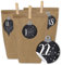 Papierdrachen Adventskalender zum Befüllen - 24 Geschenktüten und 24 Zahlenaufkleber und Klammern - Motiv Kugeln in Tafel-Optik - zum selber füllen und basteln - Weihnachten - Mini Set Nr 60