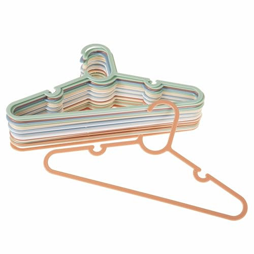 SIDCO Kinderkleiderbügel 24 x Kinder Bügel Kleiderbügel farbig Wäschebügel Set bunt