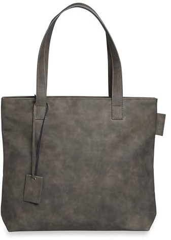 KNIT FACTORY - Sofia Handtasche - Stylische Damen Tasche - Mit Reißverschluss Verschließbare Innentasche - 37x30 cm - Hochwertige Qualität - Khaki