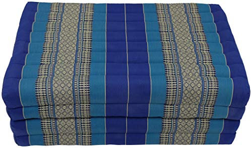 Fine Asianliving Thaimatte Faltbar Kapokfüllung 80x200cm XXXL Thai Kissen Meditation Matte Matratze Kapok 301-O07