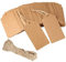 Kraft Paper Gift Tags - 100 PCS Brown Card for Presents, Christmas Decorations, 9 x 4.5 cm, With 10M Jute Twine String, DIY Hang Labels for Crafts