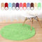 Geling Chenille runder Teppich, Non-Slip Shaggy Chenille Badmatte Weiche Mikrofasern Badteppich mit Wasser Absorbent, maschinenwaschbar,Grün,120cm