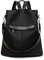 shepretty Damen Rucksack Anti Diebstahl Umhängetasche Multifunktions Schultaschen,Oxford,schwarz.