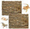 kathson 2PCS Cork Tile Background Bark 11.8”Lx7.9”W Terrarium Backdrop Wall Decor Natural Reptile Climbing Mat Habitat Decor for Spider Gecko Lizard Chameleon Bearded Dragon Turtle Snake