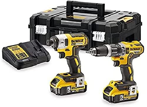 Dewalt DCK266P2T-XE 18 V XR Li-Ion 2-teiliges Kombi-Set – 5,0 Ah inkl. DCD796 & DCF887 in TSTAK – (AU Product)