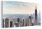 MuchoWow Glasbild Glasfoto Wandbild Bilder Deko 40x20 cm New York - Nebel - USA
