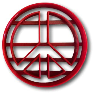 Peace-Zeichen-Ausstecher (7.62 cm)