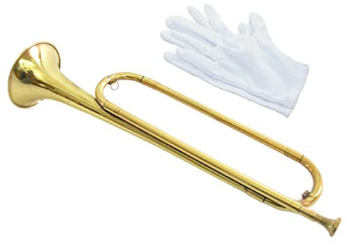Bugle Call Trompete BB Bugle Messing 47cm Trompete Tragbar Für Band Professionelle Kinder Musikalische Geschenke