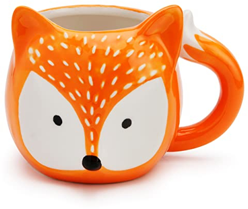 Mousehouse Gifts - Fox Mugs for Family Fun, Dolomite Novelty Mugs for Kids and Adults