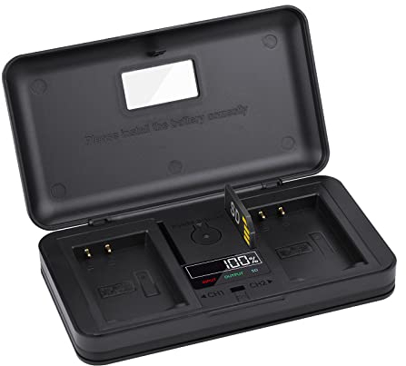 CITYORK LP-E17 LCD Ladegerät, USB-Schnellladegerät für Canon EOS RP, R10, Rebel T6i, T7i, T8i, T6s, SL2, SL3, EOS M3, M5, M6, 200D, 77D, 750D, 760D, 800D, 8000D Digitale Spiegelreflexkamera