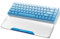 MAMBASNAKE Keyboard Wrist Rest for 68 Keys Compact 65% Keyboard - CNC Acrylic Keyboard Hand Support Palm Rest with Aluminum Logo - Anti-Slip Rubber Feet - for Office/Gaming/Typing/Laptop - Blue