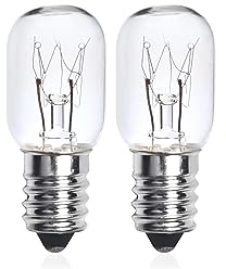 kanta Pack of 2-15W SES/E14 Small Edison Screw Light Bulb, Halogen, Warm White, for Fridge Freezer - Transparent