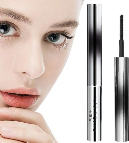 Curling Wimperneisen Mascara,Wischfeste Wimperntusche | Sicheres Make-up zur Wimpernverlängerung, langlebige wasserfeste Eisen-Mascara zur Verdichtung weicherer, vollerer Wimpern Veeteah