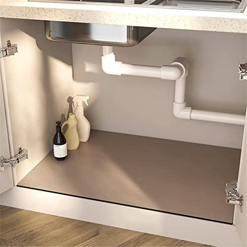 LuminescentDream Alfombrilla para Debajo del Fregadero,Forro Impermeable para fregaderos de Cocina y baño,Protector Bajo Fregadero,Protector Mueble Fregadero. Organizador Bajo Fregadero