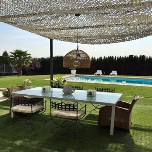 Suinga - TOLDO Tarnkerze, wendbar, 3 x 4 m, 120 g/m2, UV-Schutz, für Garten (Weiß/Grau)