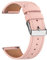 Correa de cuero compatible con Garmin Vivomove 3/Vivomove Luxe/Vivomove Style/Vivomove Sport/Vivomove Trend, correa de piel auténtica de 20 mm de repuesto para Garmin Vivomove 3 (rosa)