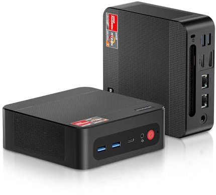 BOSGAME Mini PC Gaming,AMD Ryzen 7 7840HS 32GB DDR5 RAM 1TB PCIe4.0 SSD Micro Computer,Radeon 780M 12 cores/2700MHz,Dual 2.5Gbps LAN/USB4/WiFi6E for Home Office Gamer