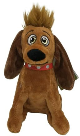 SENTOYA Plüschtier Grinch Weihnachten Hunde Plüsch Puppe Stuffed Toy Wurfkissen Stofftier Geschenke für Kinder Mädchen Jungen (Hund)