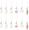 GLOBLELAND 12 Stück 6 Stile Kaninchen Karotte Handyanhänger Kawaii Lanyard Handyanhänger Schmetterlingslegierung Emaille Handygurtanhänger Für Handytasche Geldbörse Schlüsselbund Kamera