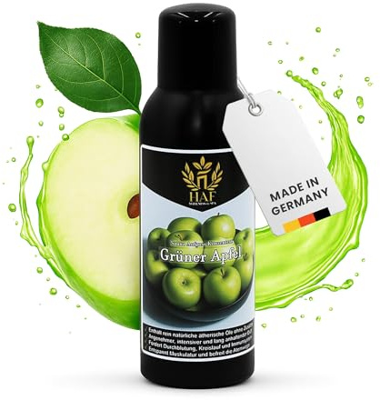 HAF Saunaaufguss Grüner Apfel 250 ml - Sauna Aufgussmittel mit natürlichen ätherischen Ölen - Saunaduft ohne künstliche Zusätze - Saunaöl als Konzentrat für intensiven & langhaltenden Duft