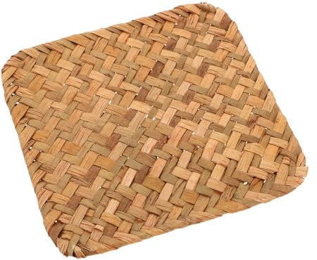PRETYZOOM Woven Placemat Seagrass Dining Table Mats Heat Resistant Non-slip for Kitchen Rustic Style