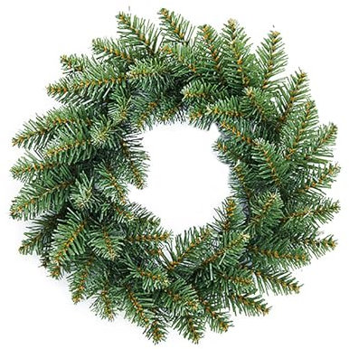 Künstlicher Weihnachtskranz aus Tanne, unbeleuchtet, 30,5 cm, amerikanischer Kranz, Türdekoration und künstlicher Weihnachtskranz (Grün, Einheitsgröße)