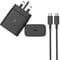 WZ 45W USB C Plug- Fast Charging Adapter USBC Plug UK Fast Charger with C Type Cable- USB C Charger Wall Head Plug Compatible for Samsung Galaxy Series Mobile, iPhone, iPad and Other C Type Devices