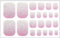 toenail stickers false toenail tips full train art stickers nail wrap cats eye full toe nail tips