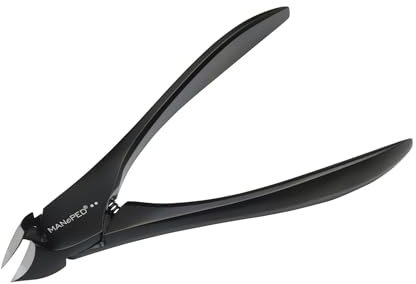 Kopfschneider & Nagelzange für Finger- und Zehennägel - aus polierten mattierten rostfreien Edelstahl - Black Edition - Ergonomisches Design, Hypoallergen, Präziser Schnitt