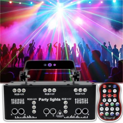 Wasd3Pods 21 Eyes Projector Strobe Light,Dmx Dj Disco Light,Music Stage Party Lights Effect,Voice Control/Remote Control,Karaoke Party Club