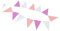 VILLFUL Pennantbanner Ammer Girlande Festliches Dreieck Banner Bunting-Banner Partydekorationen Party-dreieck-Banner Banner Zierstreifen Party Ammer Frühlingsparty Dekorationen Papier